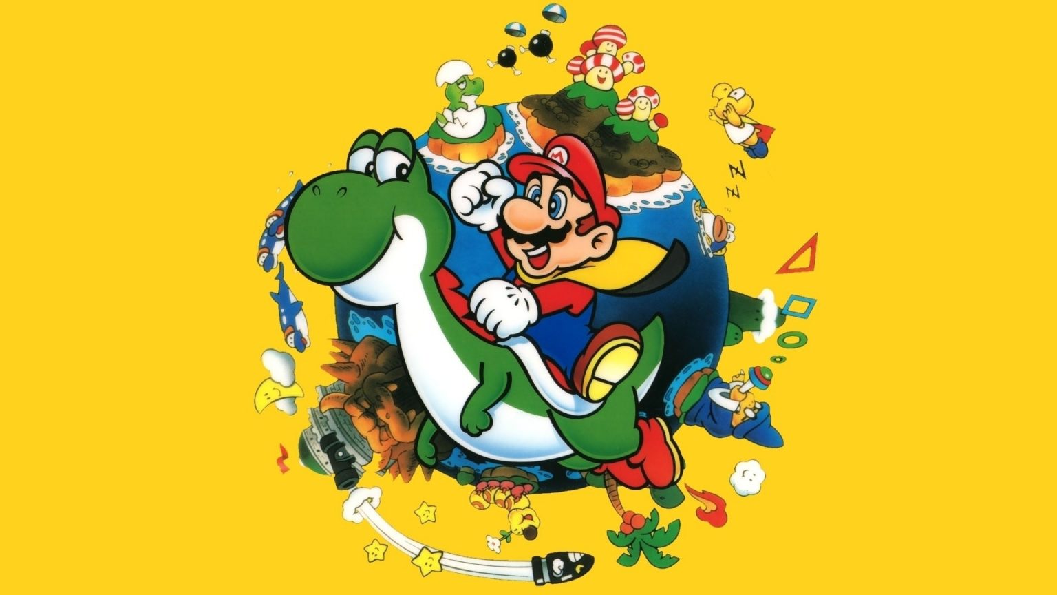 Super Mario World - Mario Saves the Dinosaur Land - goldeneyevault.com